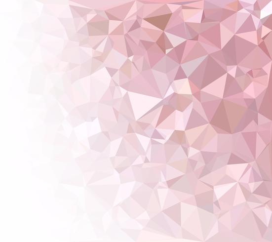 Fondo rosa mosaico poligonal, plantillas de diseño creativo vector