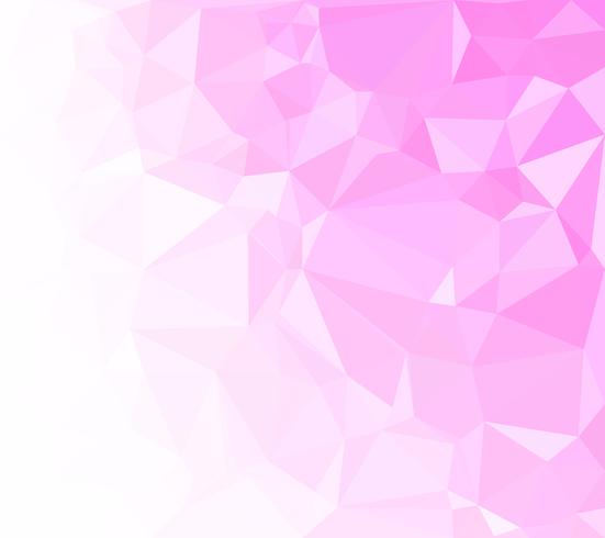 Pink Polygonal Mosaic Background, Creative Design Templates vector