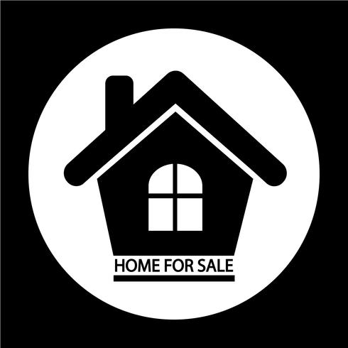 Home For Sale icon vector