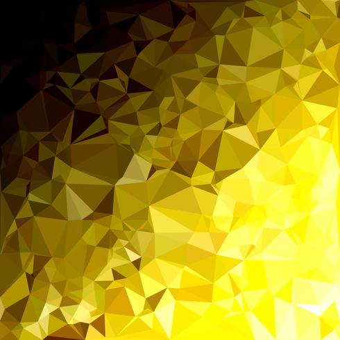 Fondo amarillo mosaico poligonal, plantillas de diseño creativo vector