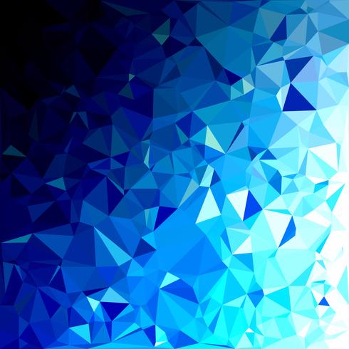 Fondo azul mosaico poligonal, plantillas de diseño creativo vector