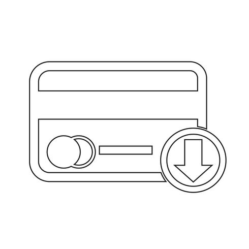 credit card icon vector