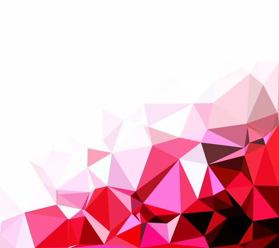 Red Polygonal Mosaic Background, Creative Design Templates vector