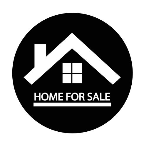 Home For Sale icon vector