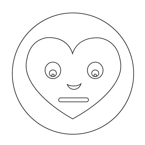 Heart Face Emotion Icon