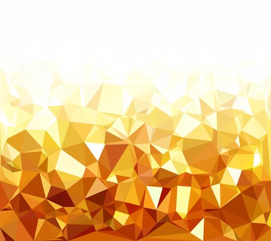 Fondo amarillo mosaico poligonal, plantillas de diseño creativo vector