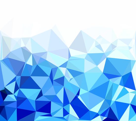 Fondo azul mosaico poligonal, plantillas de diseño creativo vector