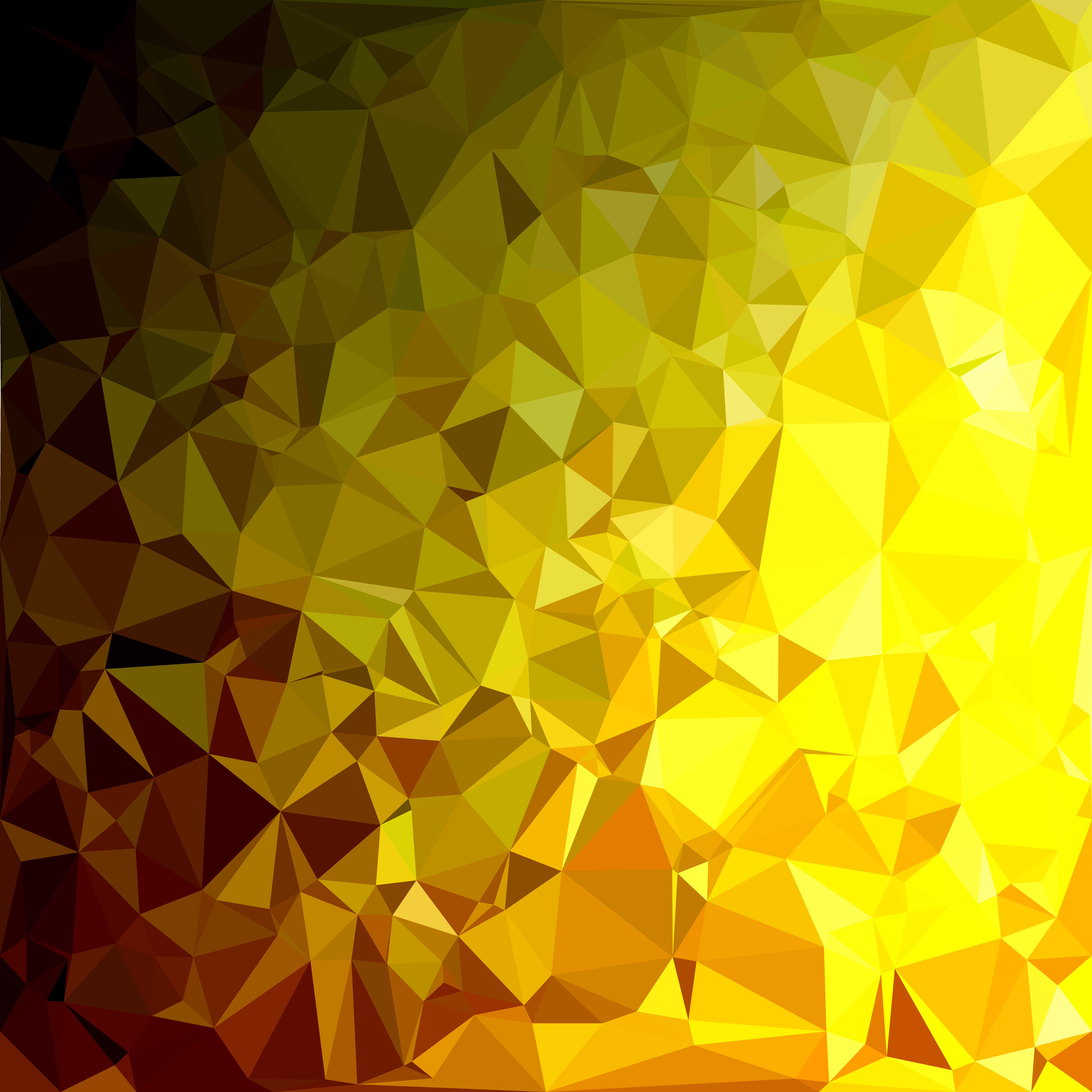 Yellow Polygonal Mosaic Background, Creative Design Templates 574960