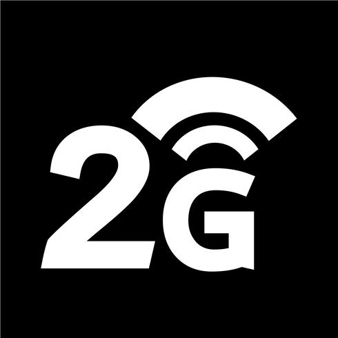 Icono inalámbrico de 2G Wifi vector