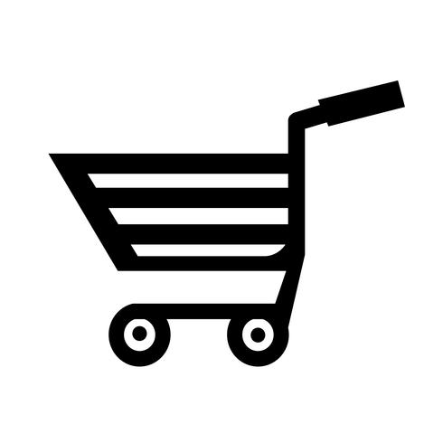 shopping cart trolley icon vector