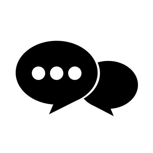 Speech bubble icon vector