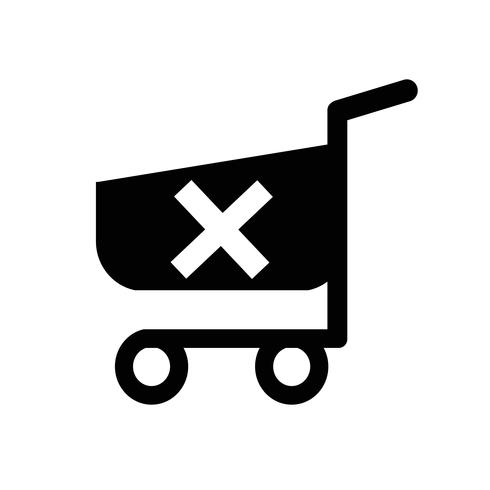 icono de carrito de la compra vector