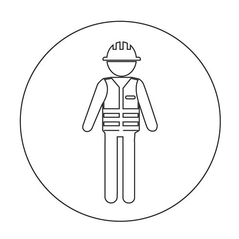 Worker People Icon vector