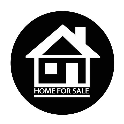 Home For Sale icon vector