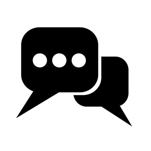 Speech bubble icon vector