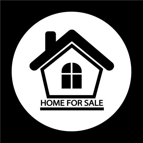 Home For Sale icon vector