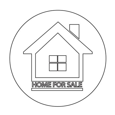 Home For Sale icon vector