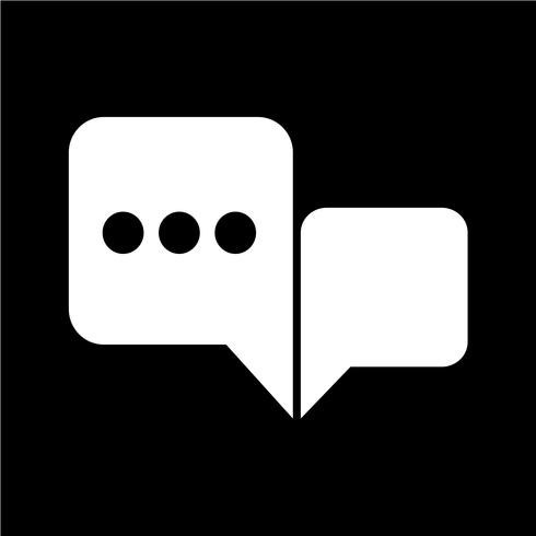 Speech bubble icon vector