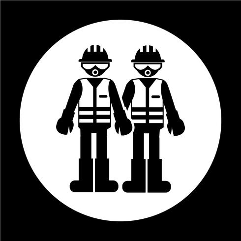 Worker People Icon vector