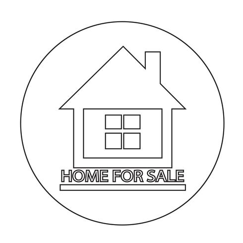 Home For Sale icon vector