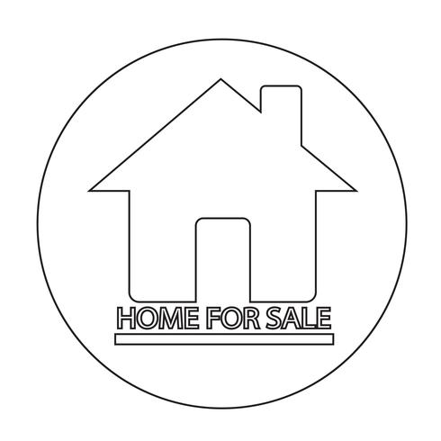 Home For Sale icon vector