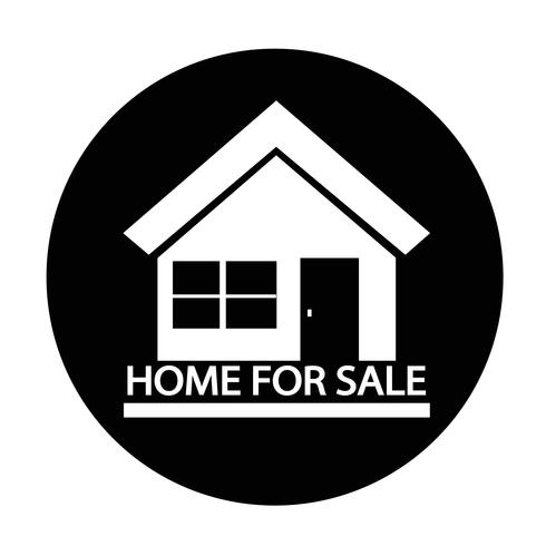 Home For Sale icon vector