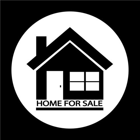 Home For Sale icon vector