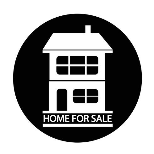 Home For Sale icon vector