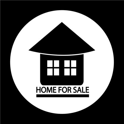 Home For Sale icon vector