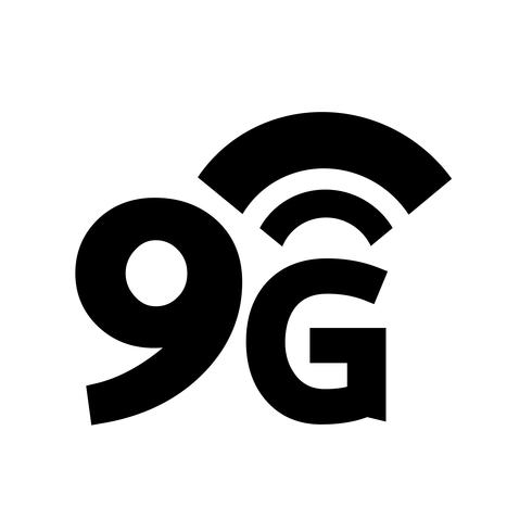 Icono inalámbrico de 9G Wifi vector