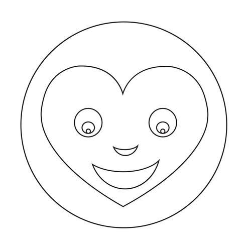 Heart Face Emotion Icon