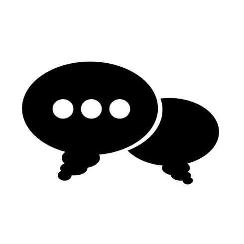 Speech bubble icon vector