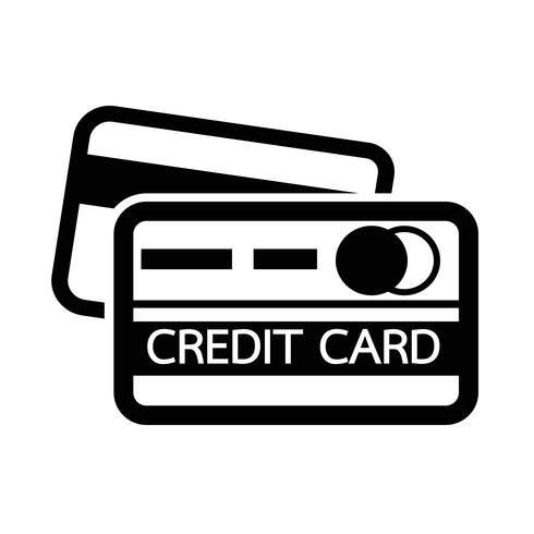 credit card icon vector