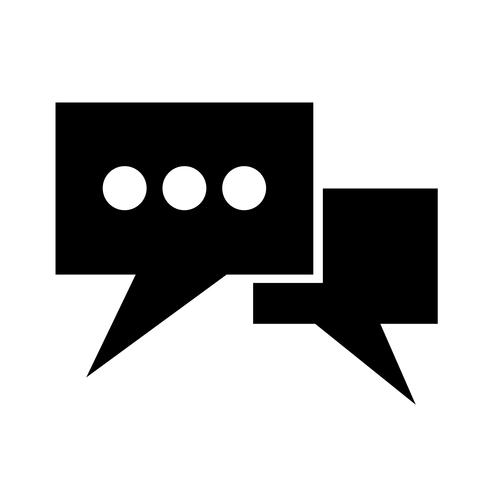 Speech bubble icon vector