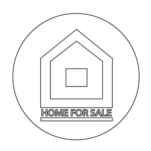 Home For Sale icon vector