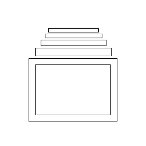 windows tab icon vector