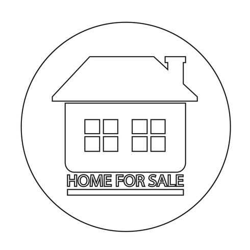 Home For Sale icon vector