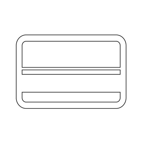 credit card icon vector