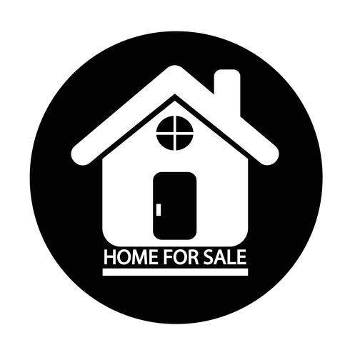 Home For Sale icon vector