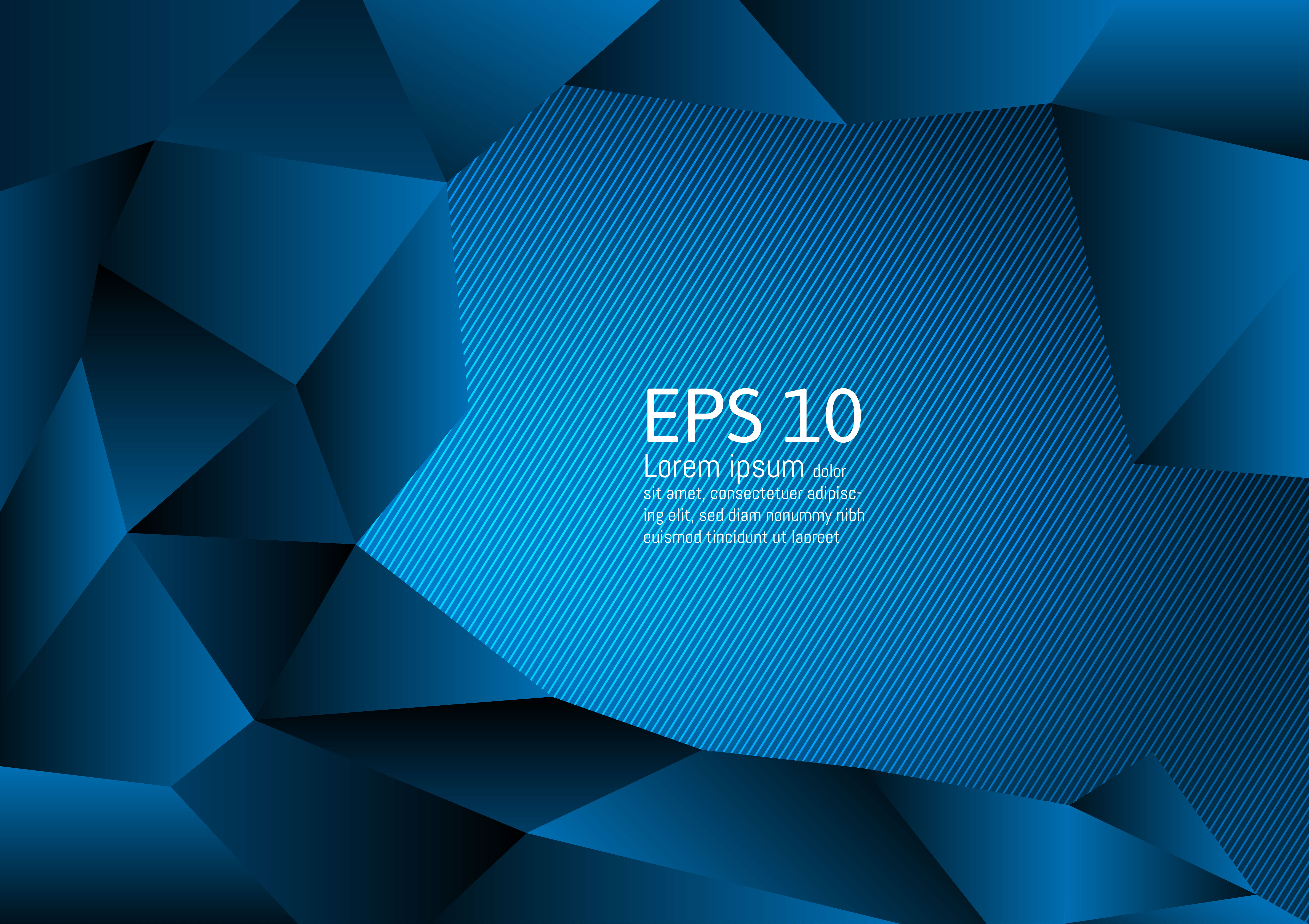 Blue Color Polygon Abstract Background Modern Design Vector