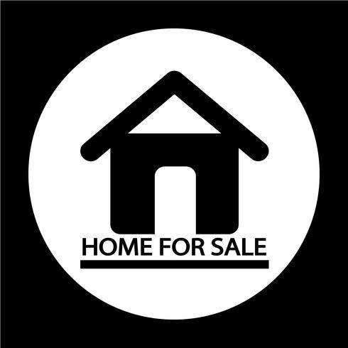 Home For Sale icon vector