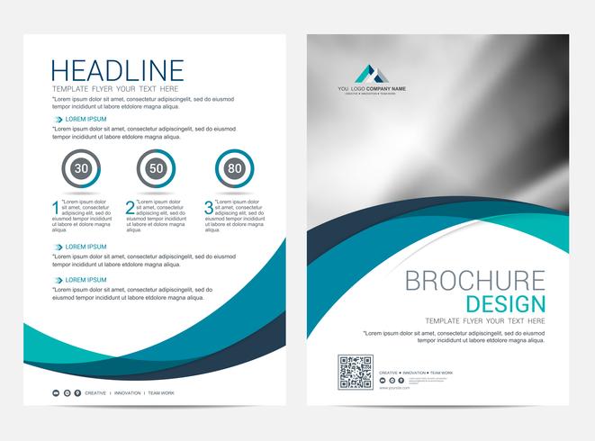 Brochure Layout template, cover design background vector