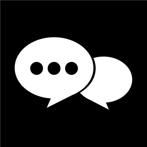 Speech bubble icon vector