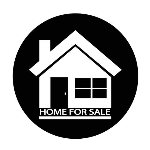 Home For Sale icon vector