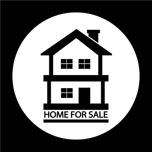 Home For Sale icon vector