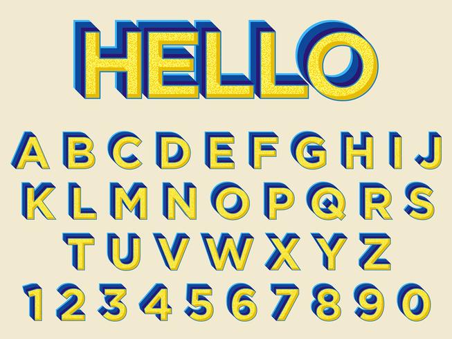 Yellow Bold Typography Design vector