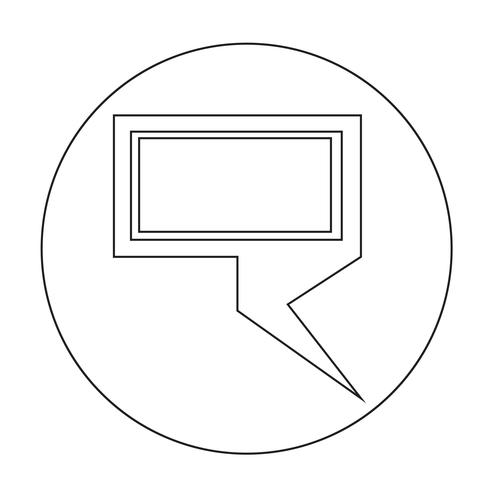 Speech bubble icon vector