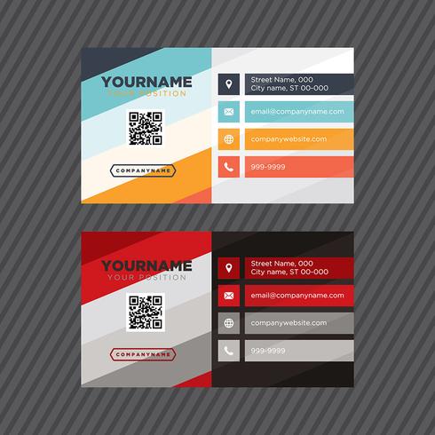 Colorful Business Card Collection vector