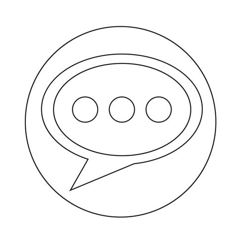 Speech bubble icon vector
