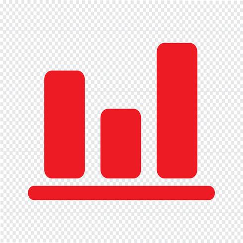 Simple diagram graph icon vector illustration